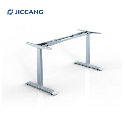 China JIECANG Electric Height Lift (Height) Desk Frame Computer Stand Double Motor Adjustable Adjustable Metal Desk for sale