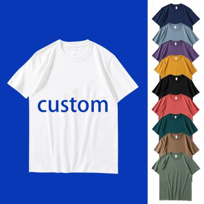 China Custom Oversized Men's Cotton T-shirts High Quality QUICK DRY Hip Hop Drop Shoulder T-shirt Blank Loose Design Logo for sale