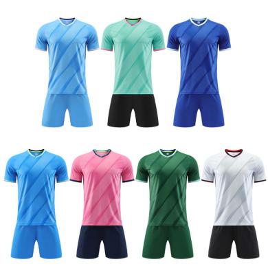 China High Quality Breathable Custom Customized New Design Cheapest Custom Football Uniform Jersey Sets Set For Teams for sale