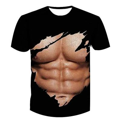 China 100% Plain Drop Shoulder T-shirts 3D Printing T-shirts High Quality Custom Wholesale Anti-shrink Cotton T-shirts Printing for sale