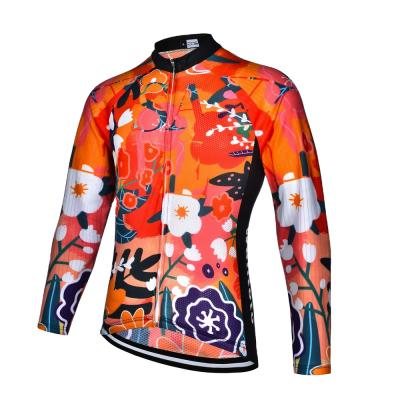 China Plus Size Mountain Bike Men's Custom Cycling Long Sleeve Breathable Zipper Quick Dry Road Wear Cycling Sweatshirt for sale