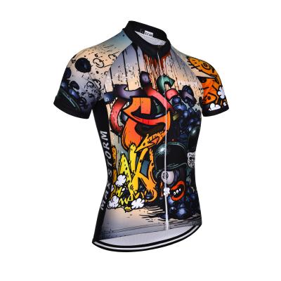 China 2022 Custom Men's Breathable Crewneck Road Cycling Short Sleeves Plus Size Mountain Bike Quick Dry Riding Wear for sale