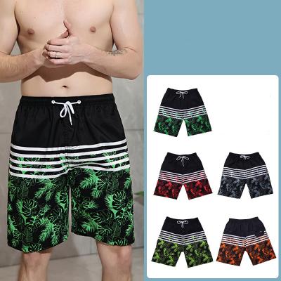 China Anti-wrinkle striped light weight and sweaty material loose casual shorts with party camouflage printing OEM accept for sale