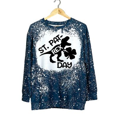 China Bleach Resistant T-shirts Anime Christmas Polyester Anti-Wrinkle Long Sleeve Men Kids Women T-Shirts Fake Bleached Shirt Sublimation Blanks for sale