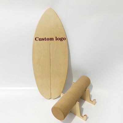 China BALANCE BOARD ALL-IN-1 Yoga Balance Board Curve 10ply Maple Balance Board Cork Roller Training Balance Board for sale