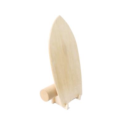 China BALANCE BOARD ALL-IN-1 Custom Logo Sports Balance Board With Cork Roll Wood Board In Fish Shape For Sports Exercise Training for sale