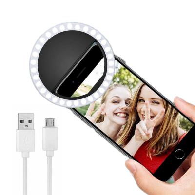 China Regular rechargeable 200mah 3 oz/flash/timer USB rechargeable Selfie ring light Selfie level circle led tiktok ring light for sale