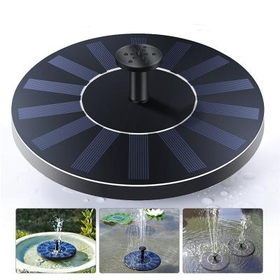 China Solar Powered Floating Water Fountain Mini Solar Water Fountain Pool Morden Pond Waterfall Fountain Garden Decoration Outdoor Bird Bath Luxury for sale