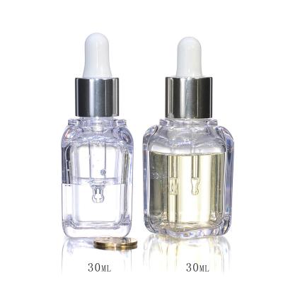 China Personal Care 15ml PET Essential Oil PETG Perfume Bottle Thick Clear Dropper Bottle Cosmetic Wall Packaging for sale