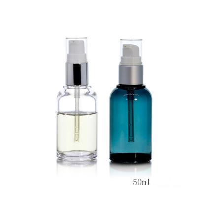 China Personal Care 50ml Wall Bottle PET Luxury Thick PETG Dropper Bottle PET Plastic Essential Oil Bottles for sale