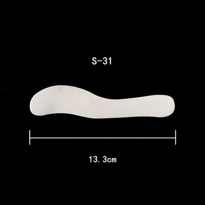 China Small Beauty Eye Skin Care Cream Plastic Cosmetic Facial Spatula Face Cream Mask Spoon for sale