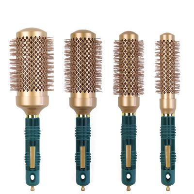 China Comfortable Nylon Aluminum Tube Hair Styling Roller Cylinder Nylon Roller Aluminum Tube Comb for sale