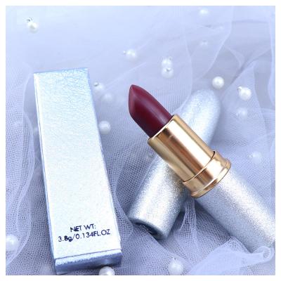 China Slivery Matte Lipstick Mipstick Nude Color Lipstick Custom Vegan White Wholesale Waterproof Long Lasting Waterproof Set Private Label for sale