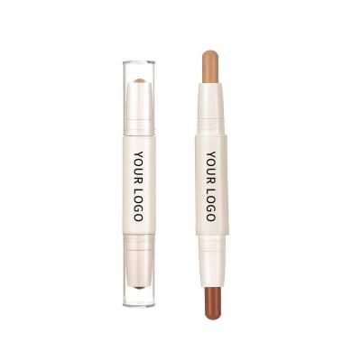 China Double Head Contour Pen Waterproof Matte Finish Highlighter Waterproof Concealer Stick Contour Pencil Shade Concealer Cosmetics For Face for sale