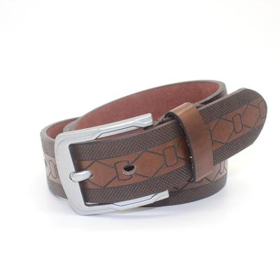 China Fashion Chinese Factory New Product PU With Shift Super Bottom Embossed Belt Alloy Buckle Belt for sale