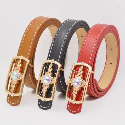 China Fashionable Children's Belt High-end Leisure Kids PU Belts Gold Alloy Buckle Boys And Girls Designer Belts for sale