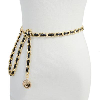 China Latest Design Fashion Luxury Adjustable Designer Gold Chains Waist Chain Belt For Women for sale