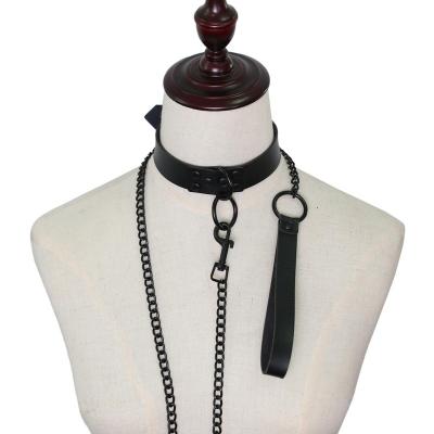 China Alloy Factory Direct Selling Sexy Cervical O-round Neck Punk Rock Neckerchief Collar Sex Gothic Chain for sale