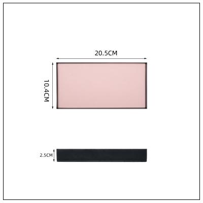 China Viable Manufacturer Supplier New Rectangular Storage Tray Custom Logo Leather Storage Pink Desk Tray for sale