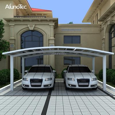 China Luxury Modern Aluminum Home Garage Shelter Metal Motorcycle Car Tent Metal Parking Canopies Double Large for sale