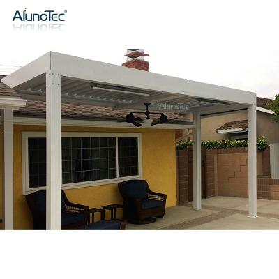 China Easily Assembled Outdoor Electric Metal Pergolas Motorized Solid Roof Canopy Aluminum Gazebo for sale