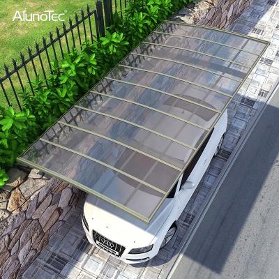 China Polycarbonate Canopy Car Park RV Canopy Parking Garage Designs Polycarbonate Tarpaulin Canopy for sale