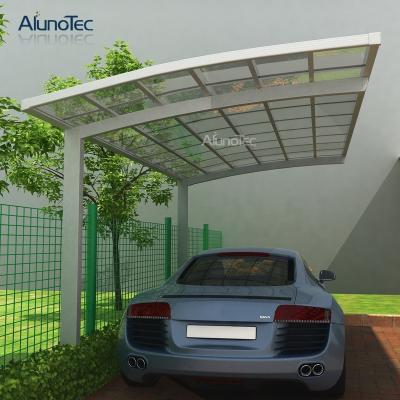 China Modern Outdoor Metal Gazebo Carports Cover Aluminum Garage Polycarbonate Car Shelter for sale