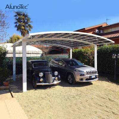 China Metal Pergola Automatic Solar Panel Aluminum Outdoor Cantilever Carport Canopy With Parking Shelter for sale