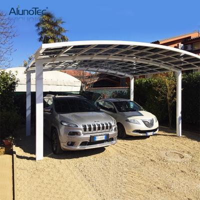 China New Style AlunoTec Modern Metal Garage Shelter Canopy Parking Lot Home Car Parking Shade for sale