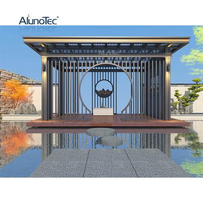 China Energy Efficient Gray Patio Modern Sunrooms Sunjoy Pavilion Tent Outdoor Chinese Style Gazebos for sale