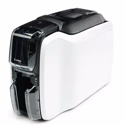 China Single /dual side high performance Zebra ZC300 side card PVC plastic card printer CR80 for sale