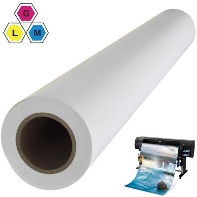 China Customize large format latex eco solvent printing material coated printable non woven wallpapers non woven wallpaper rolls for printing for sale