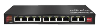 China 8 x 10/100/1000Base-TX +  2 x Gigabit SFP Fiber Switch with PoE Optional for sale