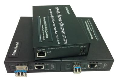 China Standalone Web-Smart 10G Managed Media Converter for sale