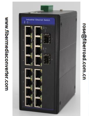 China 16x10/100/1000Base-TX zum industriellen Ethernet-Schalter der Faser-2x1000Base-FX mit oder ohne PoE (PoE in optionalem) FR-7N3216 zu verkaufen