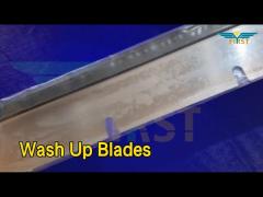 11 U Holes Wash Up Blades 2mm Thickness Rubber / Iron For Heidelberg