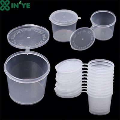 China Mini Square Plastic Cups Paper 1Oz Eco - Friendly Sauce Mug for sale