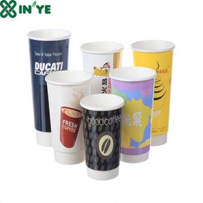 China Eco-Frinedly Eco-Friendly Designs Printed PLA Coffee Cup Paper Logo for sale