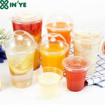 China Eco - Friendly Custom Printed Milkshape Plastic Cup With Logo for sale