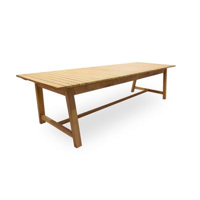 China Modern Factory Manufacturer Made Teak Wood Modern Dining Tables for sale