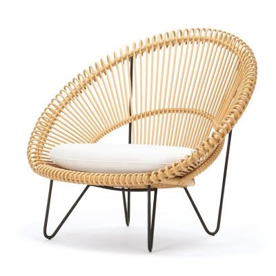 China New Design Modern Luxury Concise Outdoor Fashion Modern Rattan Single Chair for sale