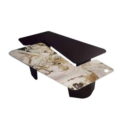 China Modern New Design Wholesale Coffee Use Nordic Large Marble Top Modern Coffee Table for sale