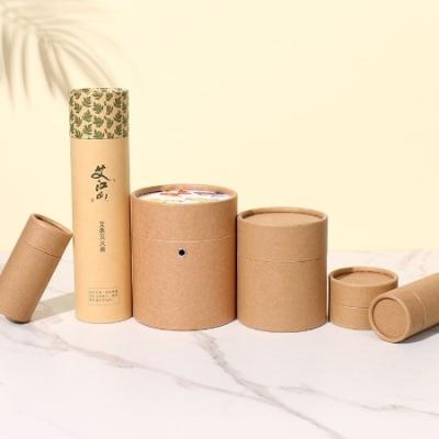 China Bio-degradable Best New Products Round Packaging Jar Kraft Box Lining Spice Paper Tube for sale