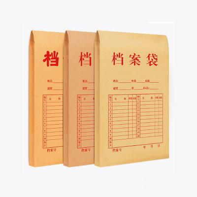 China Business Envelope Customized Printing of A4 Kraft Paper Archive Bag with Logo Contract Bag Document Bag for sale