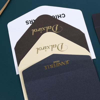 China Business Envelope Fancy Luxury Small Wedding Invitation Gift Kraft Cardboard Custom Packaging Paper Envelope for sale