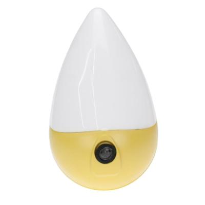 China Minimalist A68 Water Drop Sensor Socket In Night Light ABS Material 220V 1W Led Lamp Night Light For Bedroom for sale