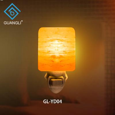 China ETL Decoration Salt Socket Rock Salt Night Light Himalayan Crystal Wall Lamp for sale