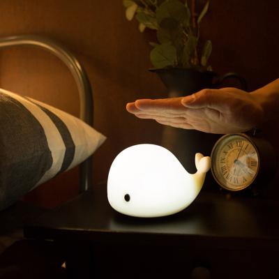 China Portable Smart Cute Colorful Silicone Lamp Touch And Button Switch Night Lights Animal Lamp for sale