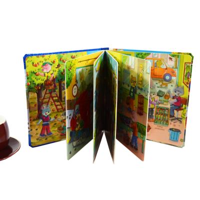 China paper & Cardboard Wholesale Custom Pop Up Educational UV Hardcover Book Children Ship Story Coloring Book Printing Services for sale