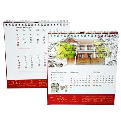 China paper & Cardboard Journal Tear Off Desk Calendar 365 Day Gold Foil Printing Fil-o Binding Calendar Custom Offset Printing for sale